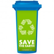 Save The Earth Wheelie Bin Sticker Panel